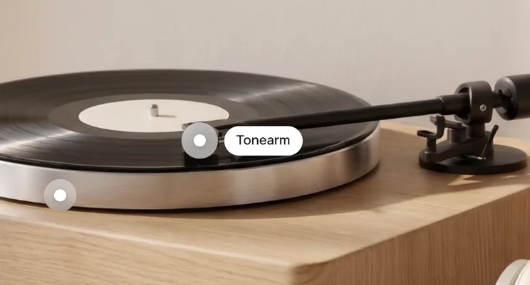 Label on hover