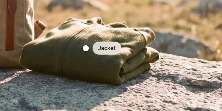 Label on hover